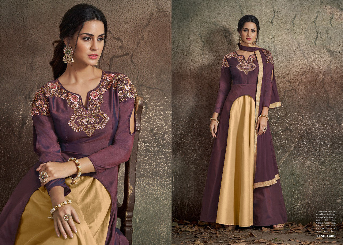 Readymade Designer Gowns with Bottom and Dupatta