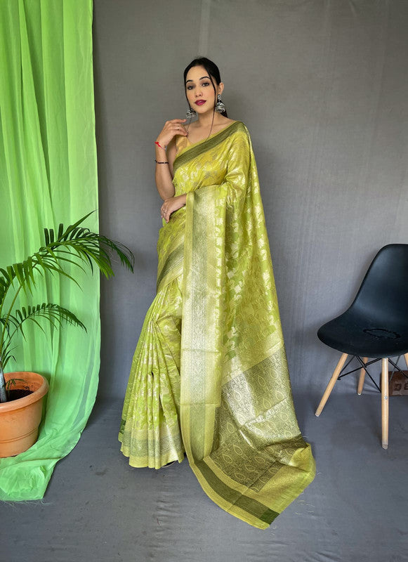 EXCLUSIVE ORGANZA SILK SAREE!!