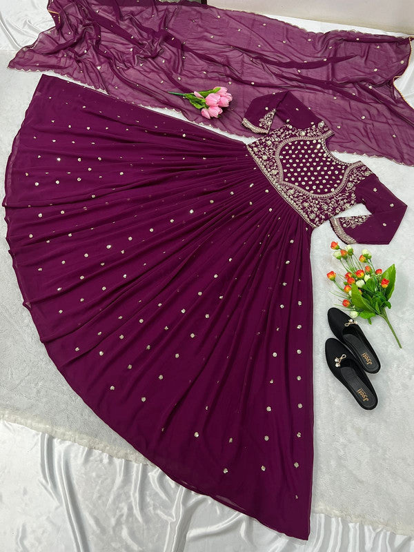 Frilled Wine Coloured Party Frock at Rs 710/piece | Girls Party Wear Frocks  in Mumbai | ID: 2850386935088