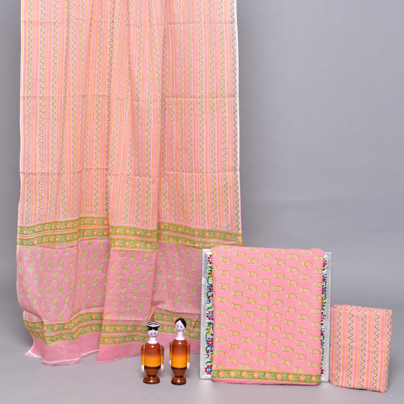 BEAUTIFUL HAND PRINTED COTTON  SUITS WITH DUPATTA!!