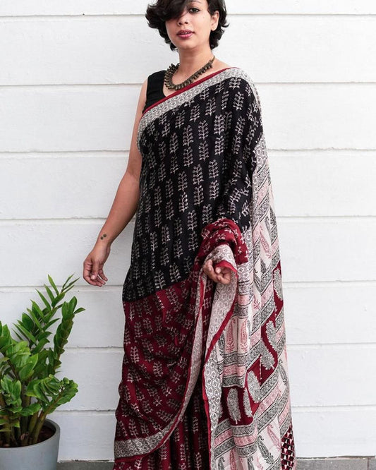 New Fancy Pure Mulmul Cotton Silk Saree!!