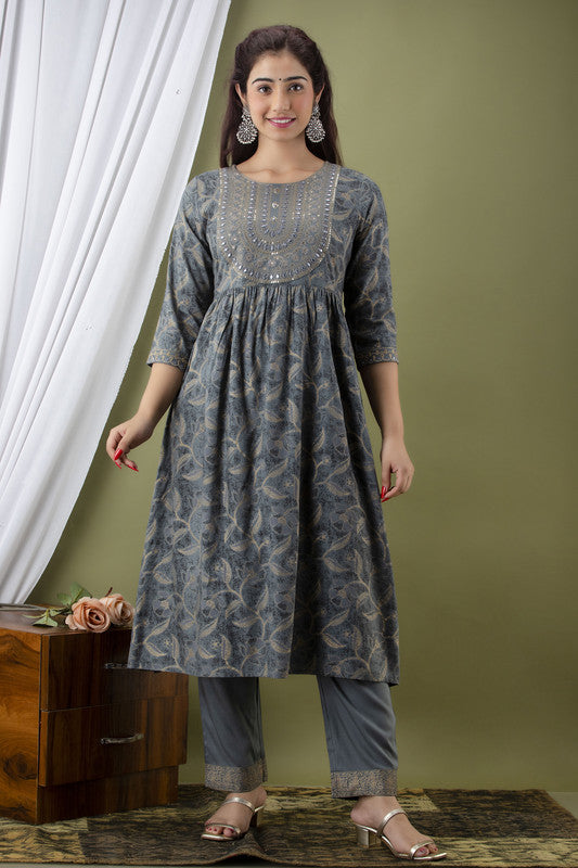 Grey clearance kurtis designs