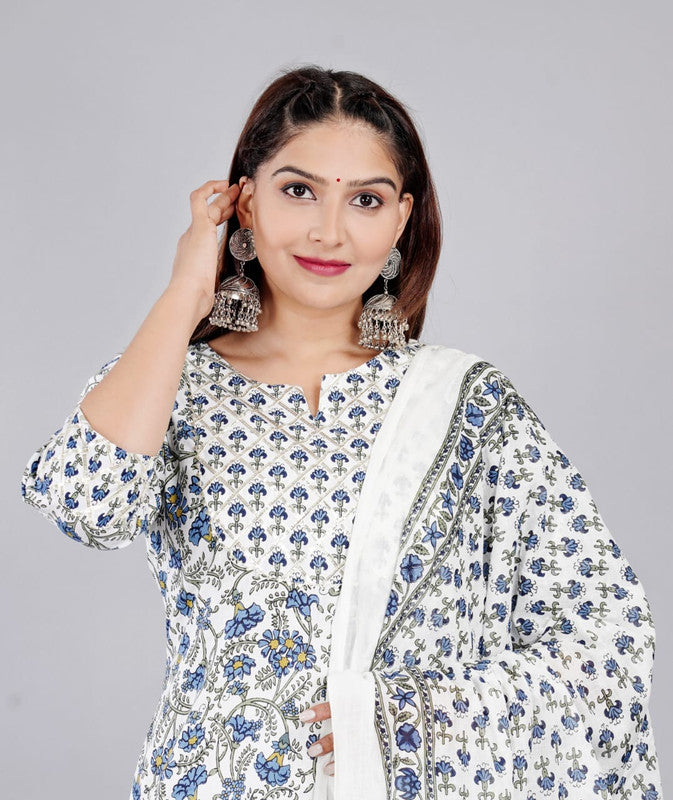 Beautiful Kurta & Sharara With Dupatta (Set of 3?) crafted in Cotton!!