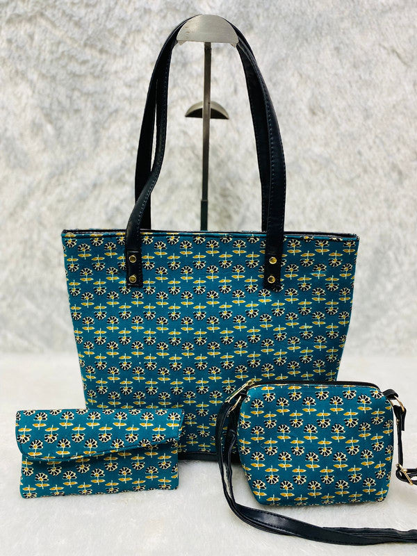 Green Coloured Exclusive Hand Bag, Sling Bag & Envelope Purse 3Pcs Combo( 3 Bags)!!