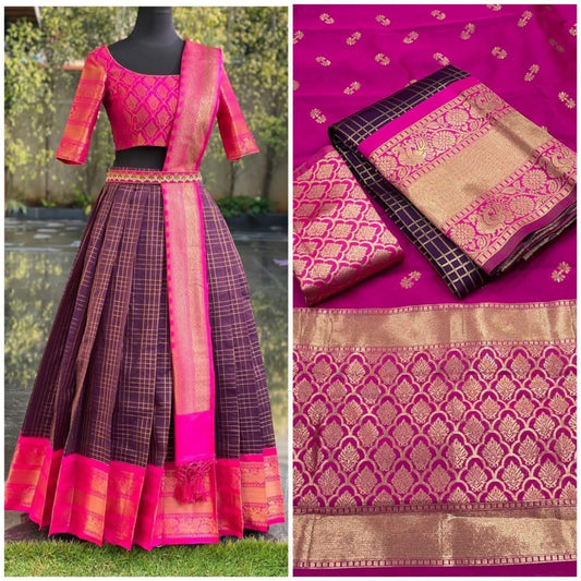 Beautiful KANJIVARAM LEHANGA- Half Saree