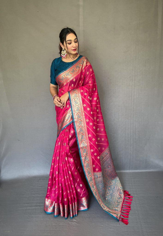 Free pallu 2024 saree style