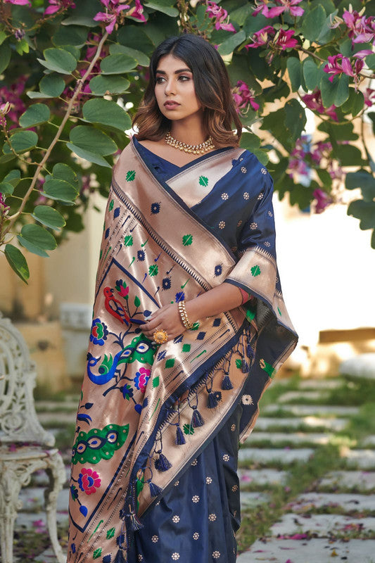 Buy Pure Paithani Silk Saree Online In India - Monamaar