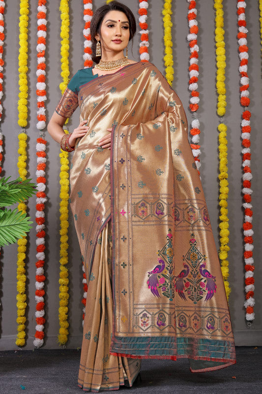 Paithani Pure Soft Silk Handloom Saree with Pure Jari work!!