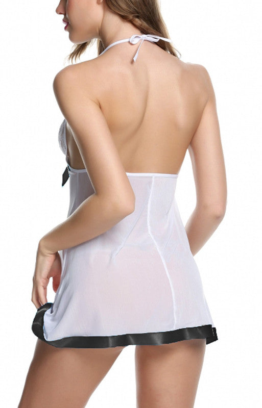 White & Black Coloured Premium Soft Comfy Net & Silky touch Women Luxurious Night in or a Babydoll Honeymoon Dress!!