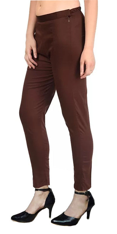 Brown Coloured Straight fit Cotton Pant!!