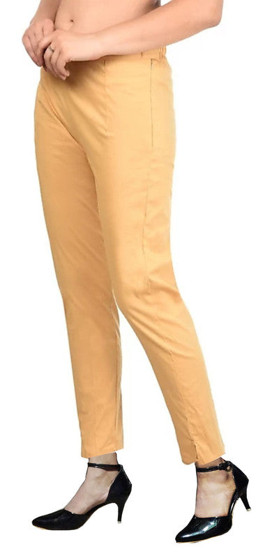 Skin Coloured Straight fit Cotton Pant!!