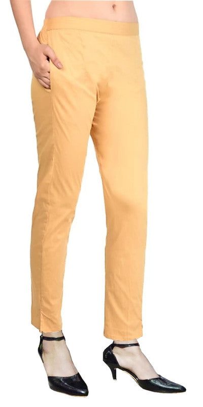 Skin Coloured Straight fit Cotton Pant!!