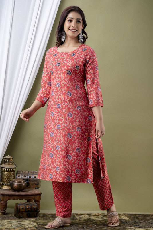 Designer Pink Coloured Kurti with Pant and Dupatta!!