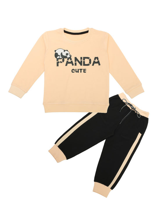 Peach Coloured Boys Sweat Set for Winter!!