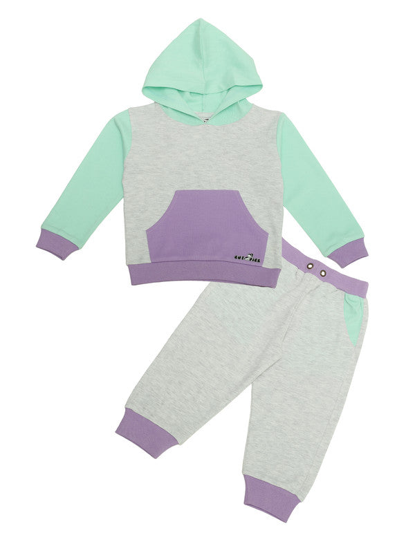 L Melange Coloured Girls Sweat Set!!