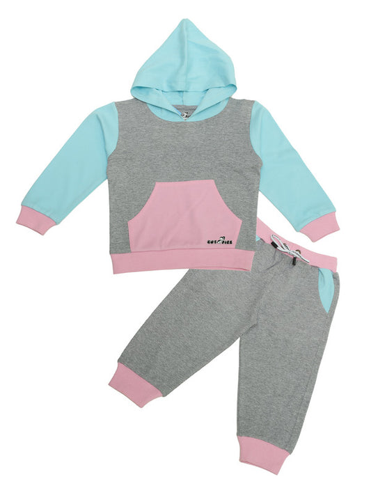 Grey Coloured Girls Sweat Set!!