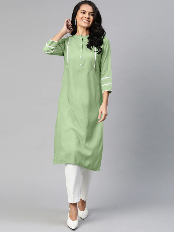 Pista Coloured Fancy Designer Rayon Kurti!!