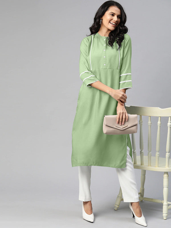 Pista Coloured Fancy Designer Rayon Kurti!!