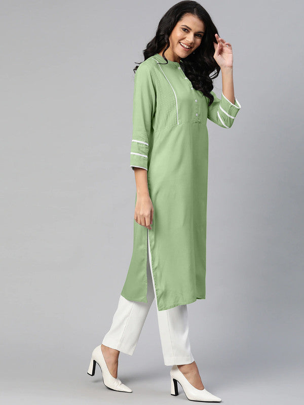 Pista Coloured Fancy Designer Rayon Kurti!!