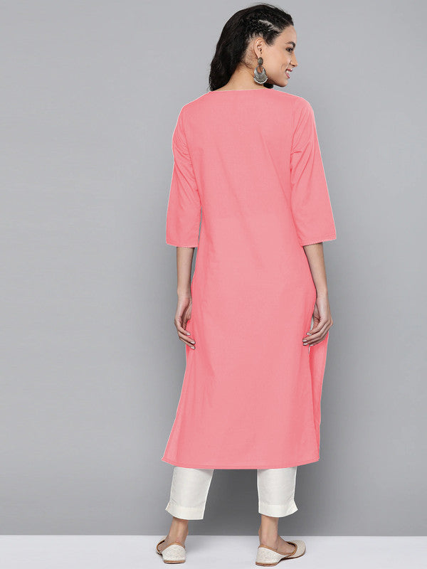 Pink Coloured Fancy Designer Rayon Kurti!!