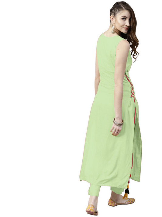 Pista Coloured Fancy Designer Rayon Kurti!!