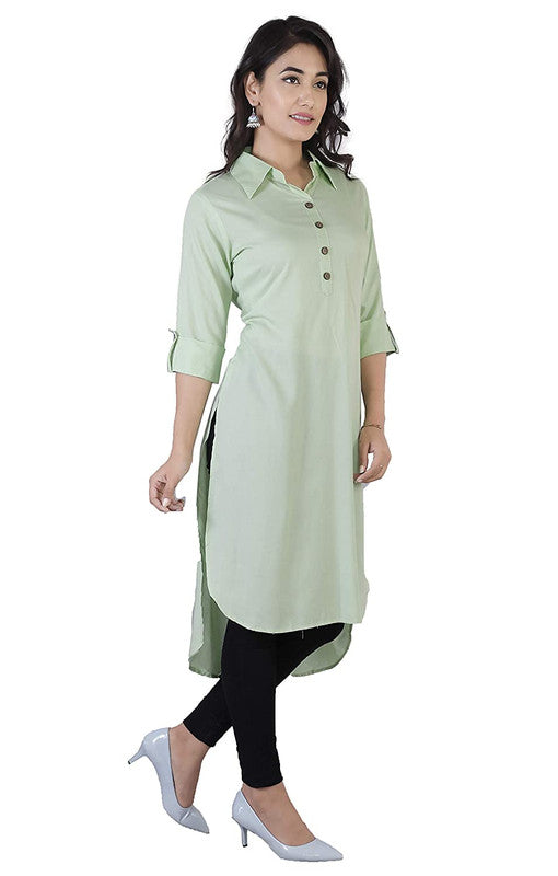 Pista Coloured Fancy Designer Rayon Kurti!!