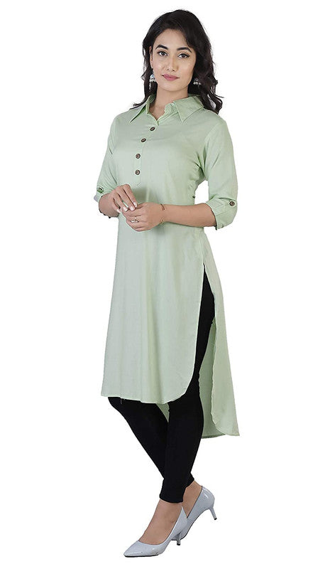 Pista Coloured Fancy Designer Rayon Kurti!!