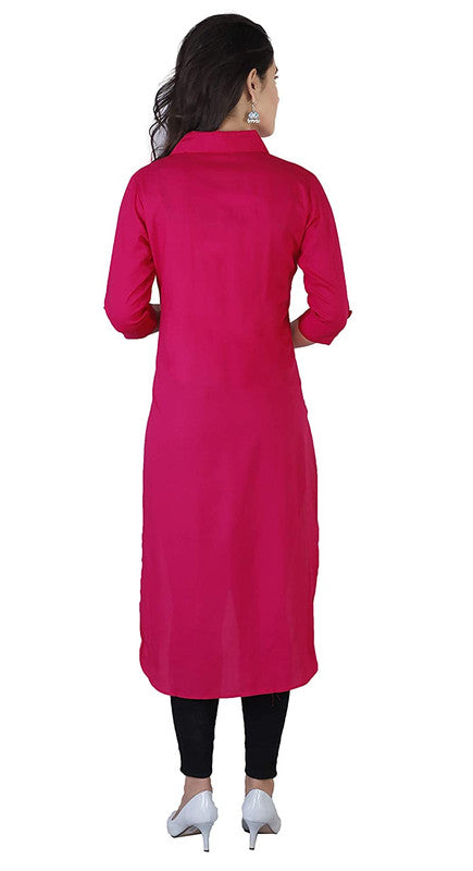 Rani Coloured Fancy Designer Rayon Kurti!!