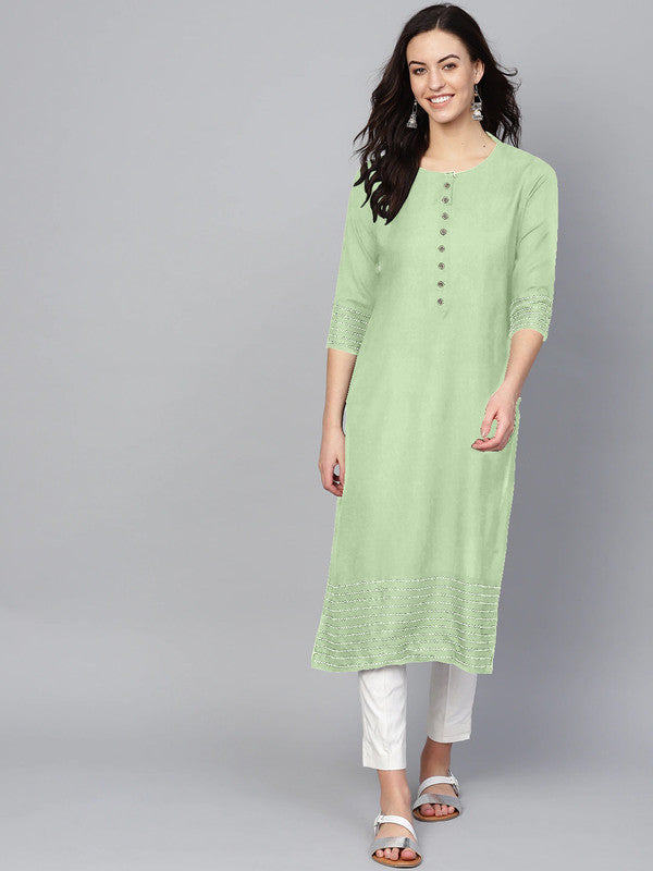 Pista Coloured Fancy Designer Rayon Kurti!!