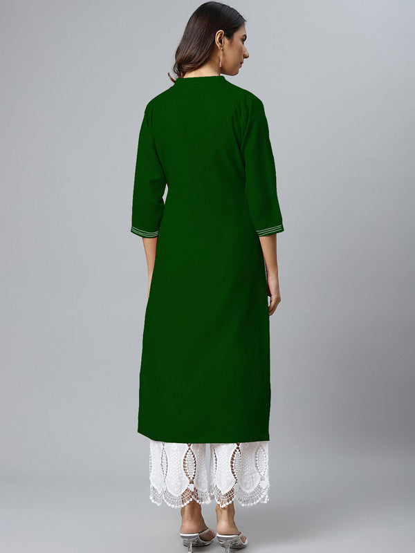 Green Coloured Fancy Designer Rayon Kurti!!