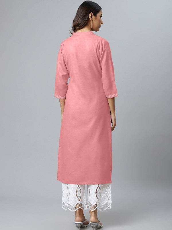 Pink Coloured Fancy Designer Rayon Kurti!!