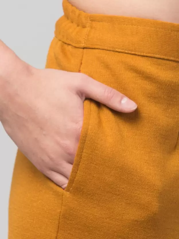Mustard Coloured Straight fit Woolen Pant!!