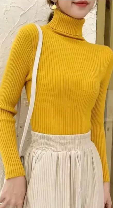 GIRLS HOSIERY MUSTARD HIGH NECK TOP!!