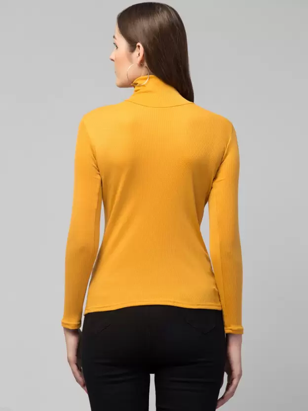 GIRLS HOSIERY MUSTARD HIGH NECK TOP!!