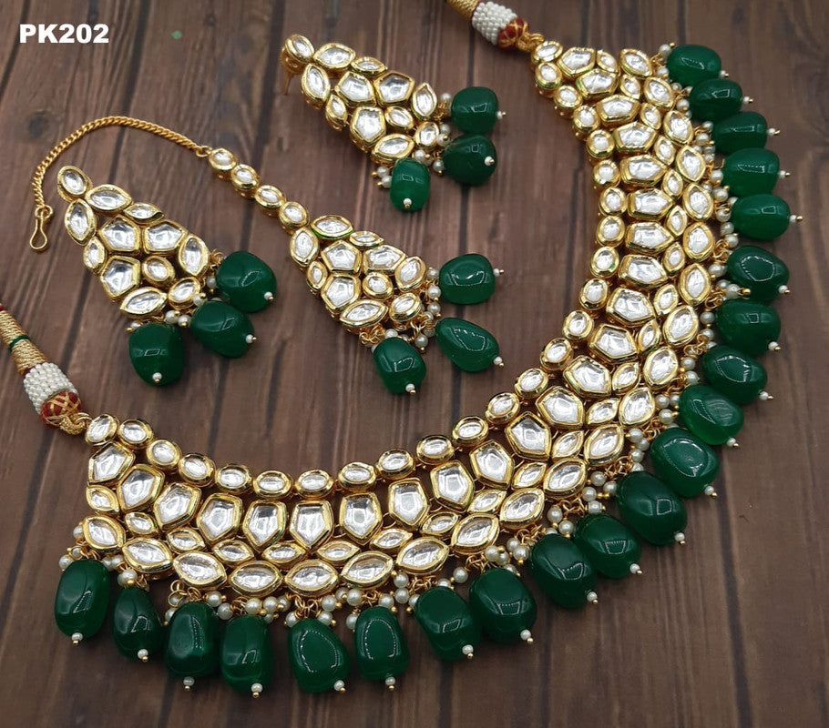 Premium Quality Kundan  Necklace set with Ear Rings