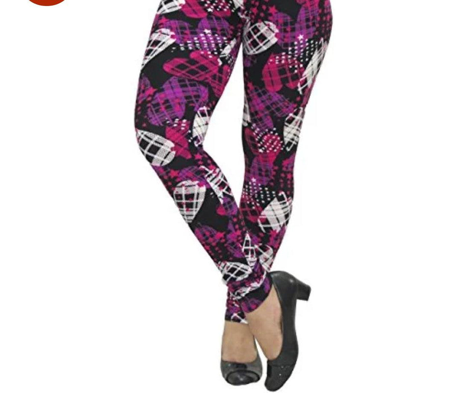Multi coloured Printed Leggings - Free Size ( 28 to 36 Inch) !!