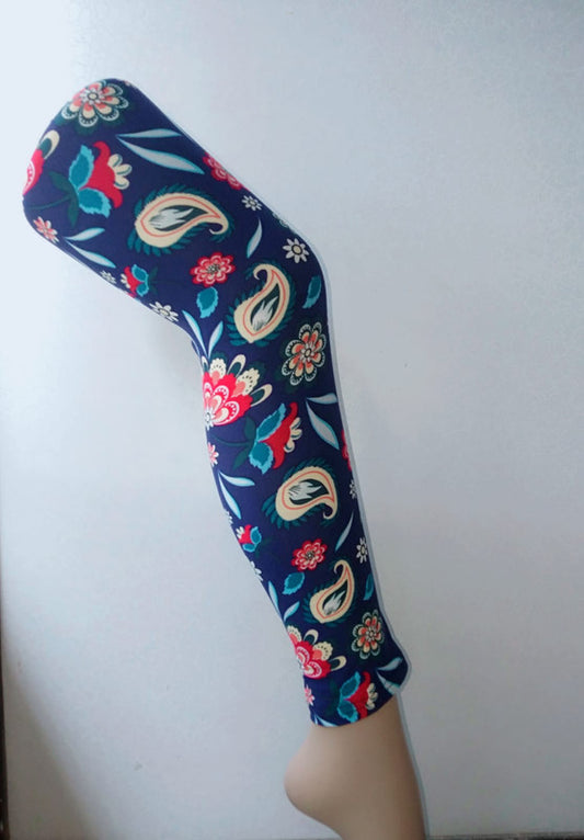 Multi coloured Printed Leggings - Free Size ( 28 to 36 Inch) !!