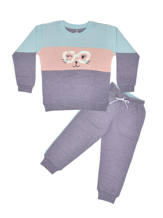 Aqua Coloured Girls Sweat Set!!