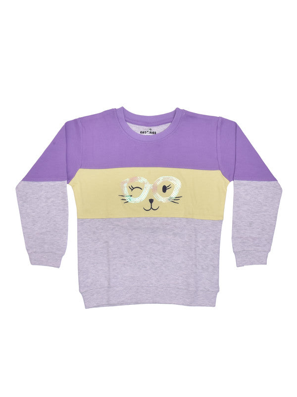 Purple Coloured Girls Sweat Set!!