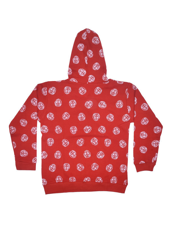 Red Coloured Boys Hoodie!!