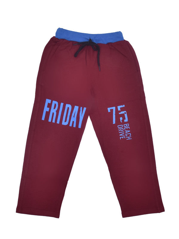 Maroon Coloured Boys Jogger Pant!!